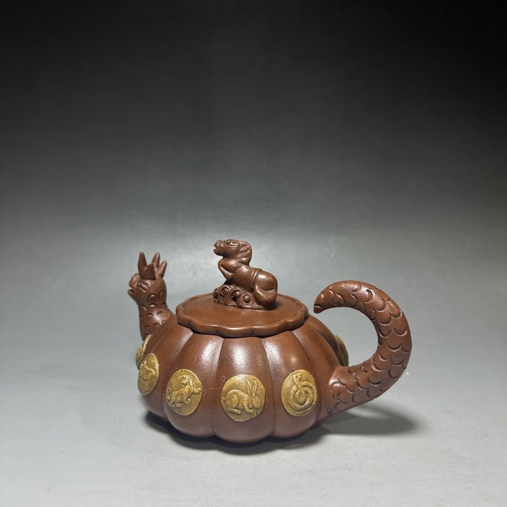 vintage chinese yixing purple clay teapot zisha ceremony teaware collection rare