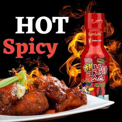 Samyang Extremely Spicy Buldak Hot Chicken Fire Sauce 200g (Pack of 2) HALAL