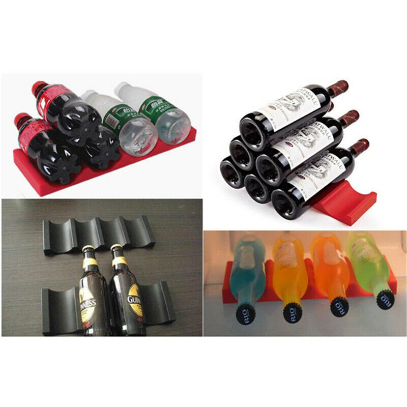 Silicone Bottle Pad Beer Wine Rack Organizer Holder Stacker fridge Can Tidy Tool