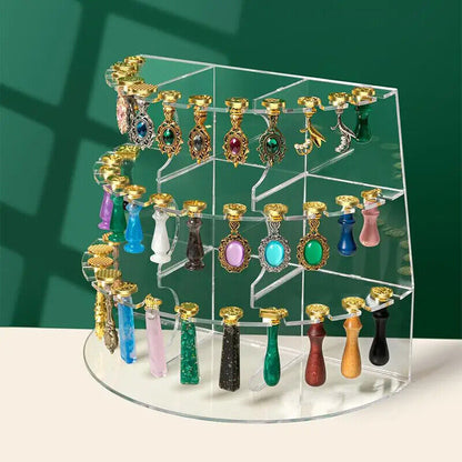 Wax Sealing Stamps Metal Retro Magic College Roman Column Handle DIY Card Making