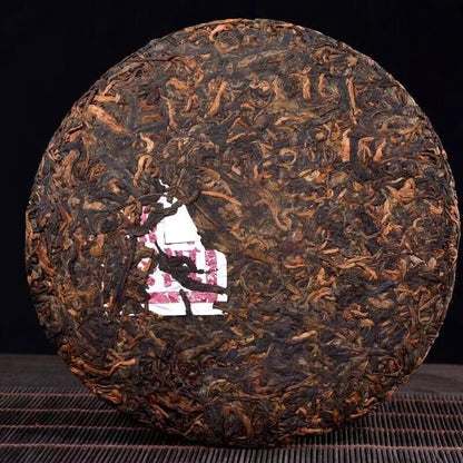 Yunnan BingDao cooked Pu'er Tea Cake 357g Ripe Tea Cake highly flavored type