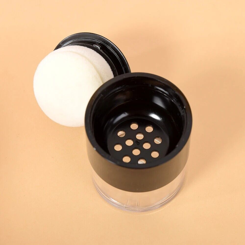 Powder Jar 10g Miniature Plastic W/ Sifter Empty Face Loose Makeup Blusher Cases