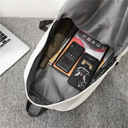 Woman School Backpack Man College Student Travel Schoolbag Teenage Girl Boy