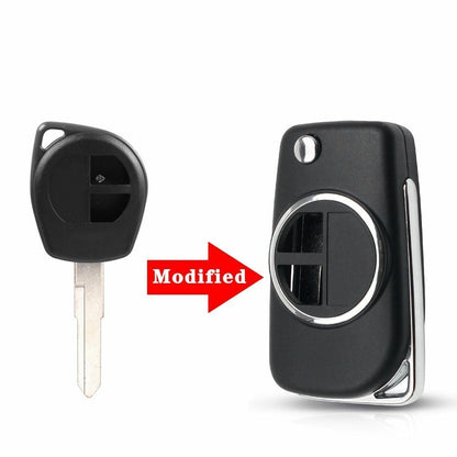 Car Remote Key Case Shell for SUZUKI SWIFT SX4 ALTO VITARA 2 BTN Modified Flip