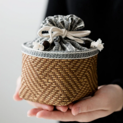 Cotton And Linen Bundle Pocket Small Cloth Bag Creative Personality Teapot Stora