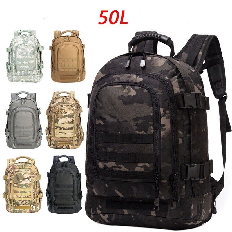 Military Camping Backpack Men Tactical Waterproof Travel Bags Rucksack Hiking