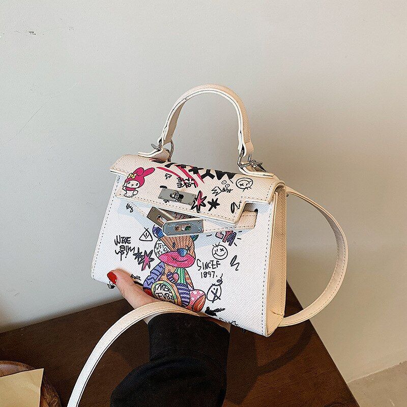 Cute Shoulder Bag Synthetic Leather Small Handbag Crossbody Purse 20*14*6CM 1 PC