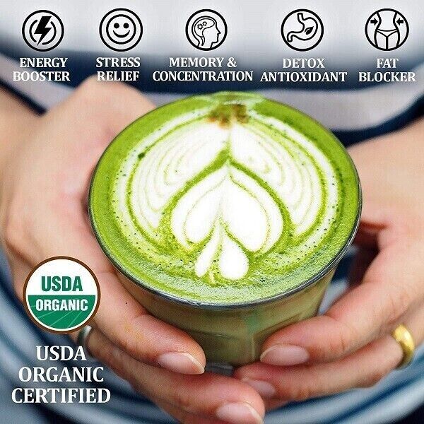 Organic Matcha Green Tea Powder Unsweetened 100% Natural 1.1LB