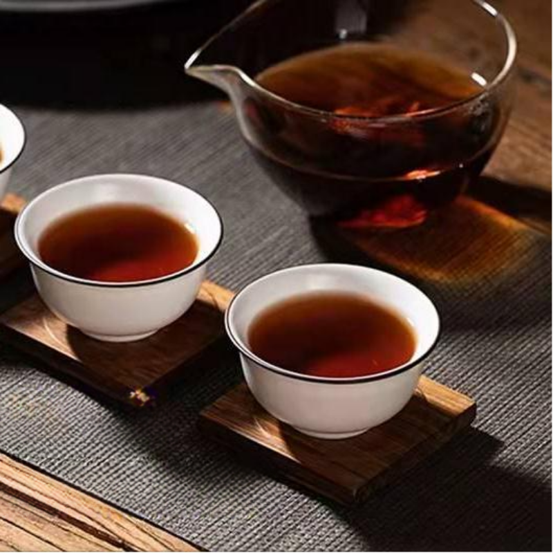 357g Yunnan Ripe Puerh Tea Cake Bulang Qizi Pu-erh Cooked Tea Chinese Pu'er Tea