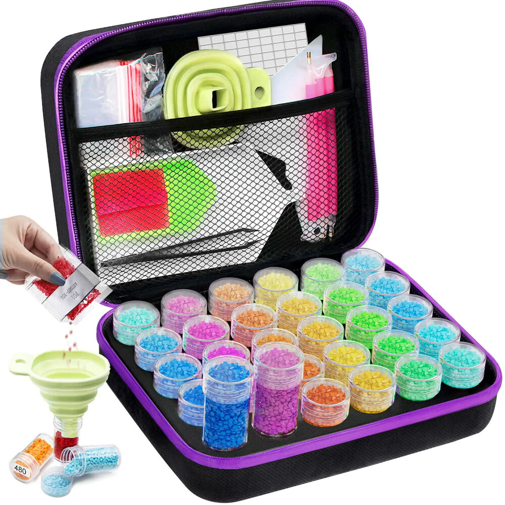 Diamond Painting Storage Boxes, 60/120/30 Slots Bead Storage Art Accessories