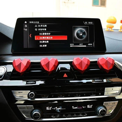 Car Air Freshener Heart Shape Fragrance Auto Air Vent Clip Perfume Diffuser 1pc