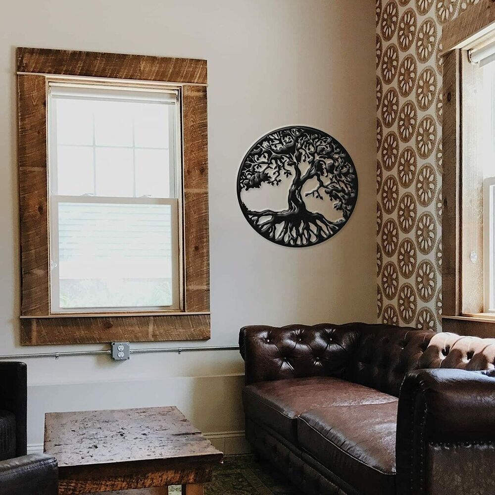 Metal Wall Art - Tree of Life Ornaments Artwork Wall Stickers Shape Decoration