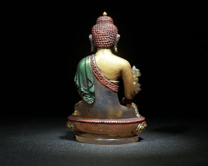 5" tibetan zen buddha statue antique glass bodhisattva statues for home decor