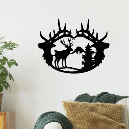 Deer Theme Decor Wall Art Decorations, Modern Wall Decor,Bedroom Decor Sticker