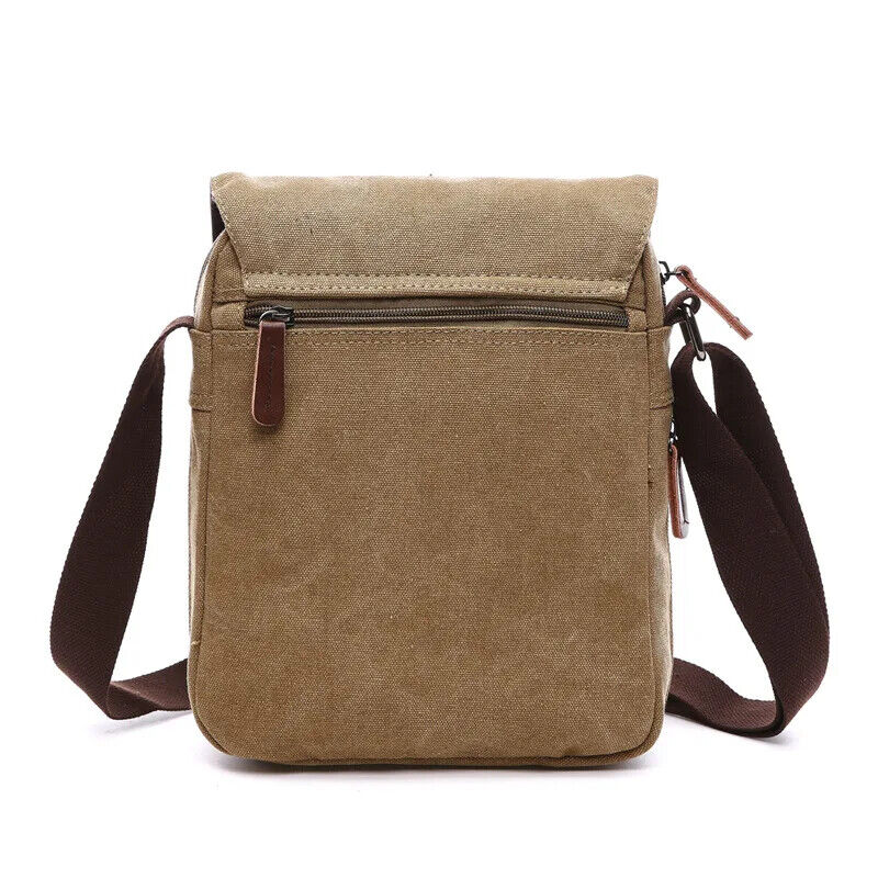 Solid vintage Canvas Messenger Satchel Bags Shoulder Bag Men