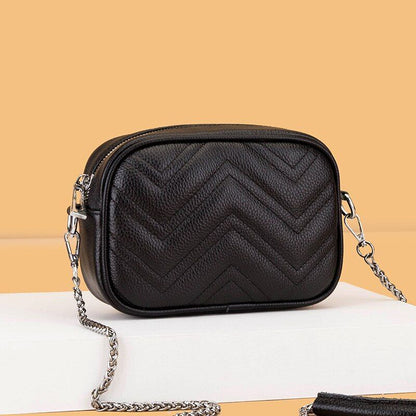 Women's Bag Leather Shoulder Bag Handbags Chain Small Ladies Crossbody Purse Sac
