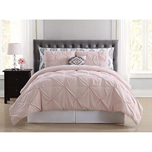 Truly Soft Everyday Pleated Bed in a Bag, Twin X-Large, Pueblo Blush