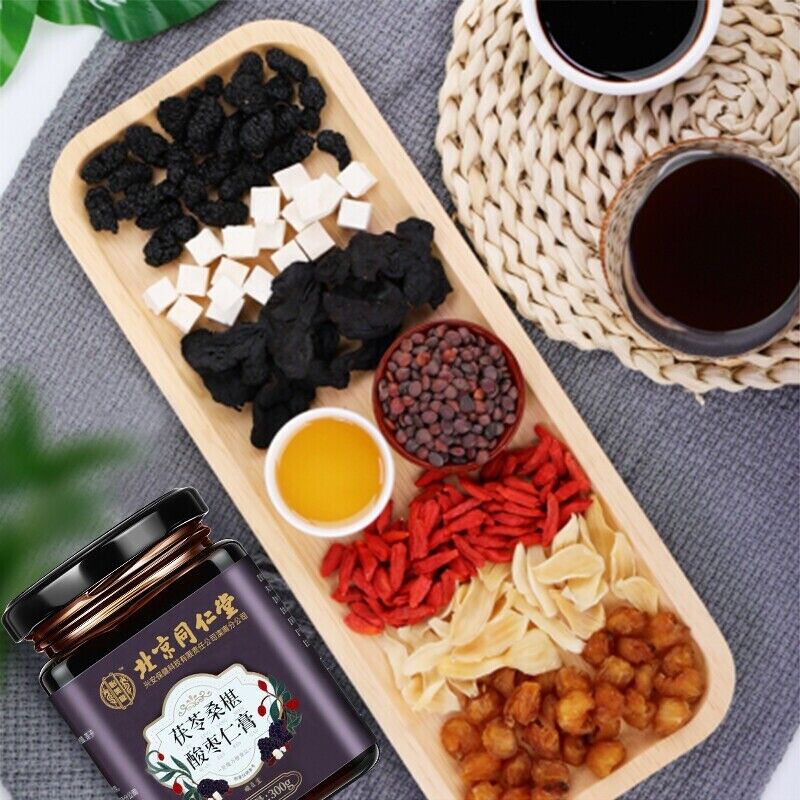 同仁堂茯苓桑椹酸枣仁膏 助眠酸枣膏300g/盒 TongRenTang Poria Mulberry Sour Jujube Kernel Paste