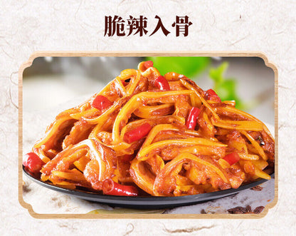 猪脆骨40bags China Braised Snacks Spicy crispy Instant Meat food下酒菜卤味 mix taste