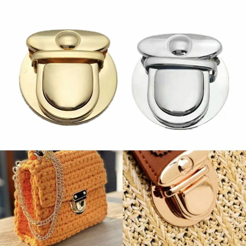 Shoulder Bag Turn Twist Lock Metal Buckle Handbags Accessories Snap Clasps 4.6cm