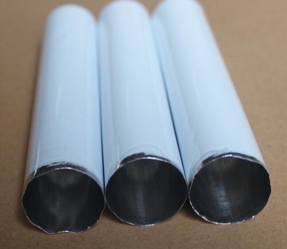 Empty Toothpaste Tubes 10ml Aluminum Storage With Caps Refillable Bottles 100Pcs
