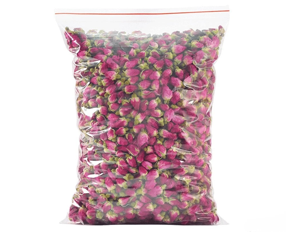 Chinese Flower Red Rose Bud Tea,Aroma Dry Flowers, Floral Herbal Blooming Tea