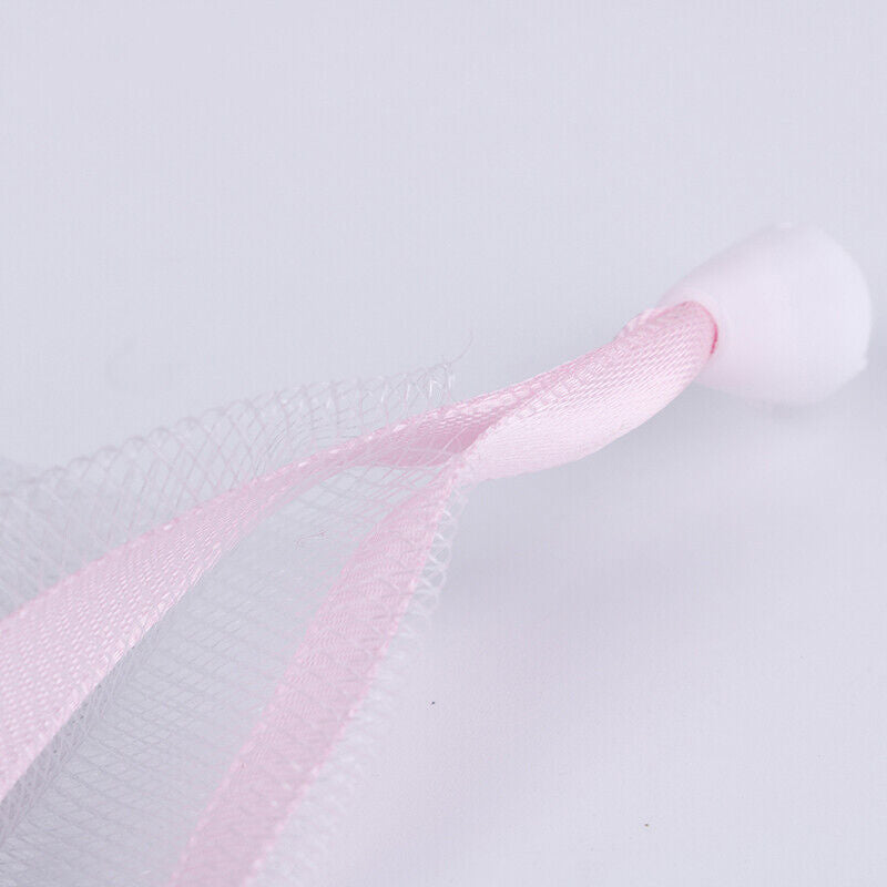Nylon soap net small drawstring exfoliating mesh soap saver pouch bag =t=