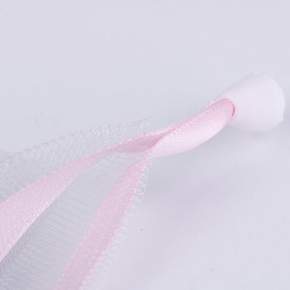 Nylon soap net small drawstring exfoliating mesh soap saver pouch bag =t=