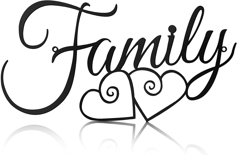 Family Wall Sign Family Wall Decor Sign Family Word Wall Art Family Wall Hanging
