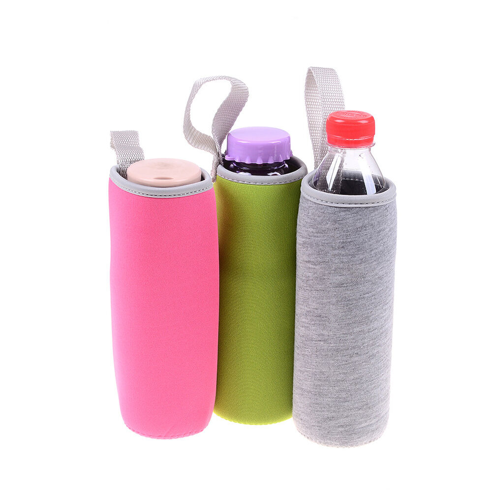Sport water bottle cover neoprene insulated sleeve bag case pouc-ca