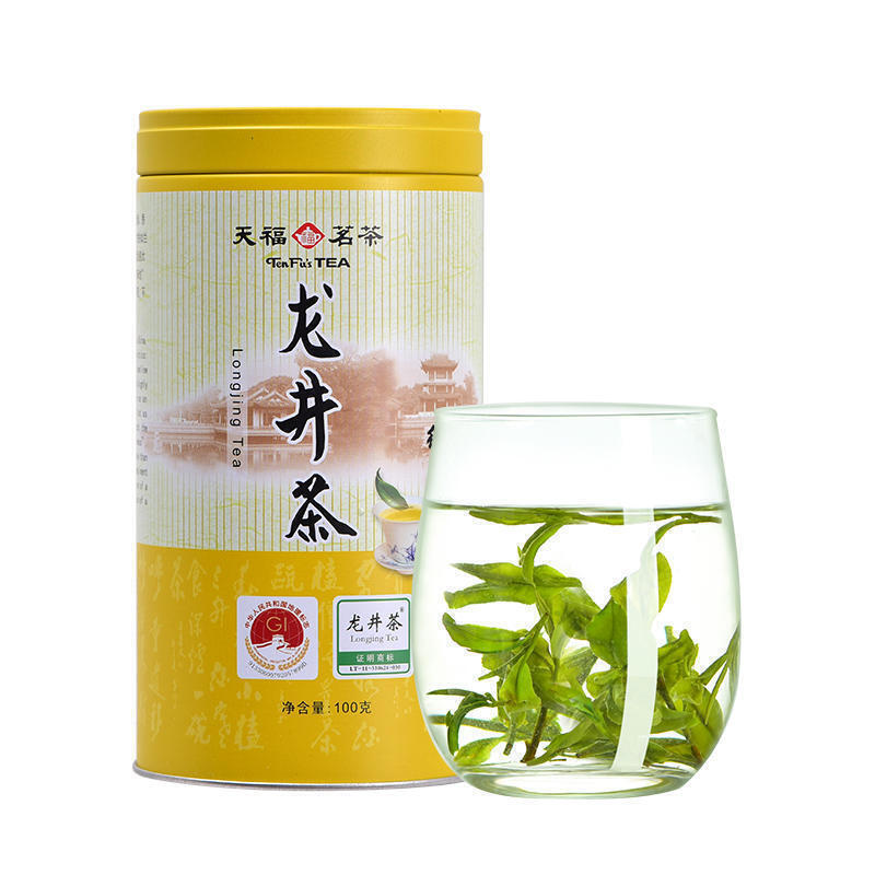 天福茗茶 早春龙井茶100克 Chinese Tea Longjing Green Tea Spring Tea 2023 New Tea 100g