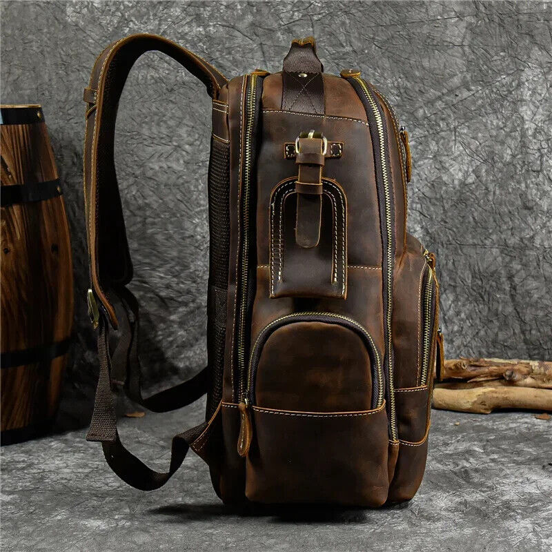 Bags Men's Backpack Backpack Travel Backpack School Bag Men Leather Daypack