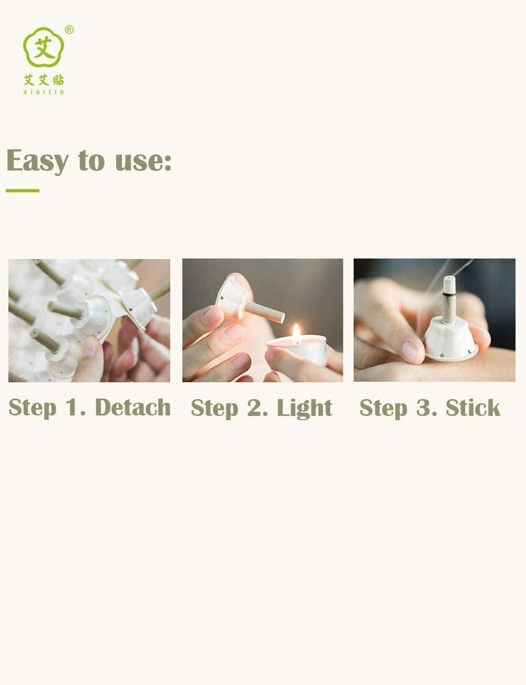 64Pcs/Bag Traditional Moxa Stick Moxibustion Pure Wild Mugwort Acupuncture野生艾草艾灸