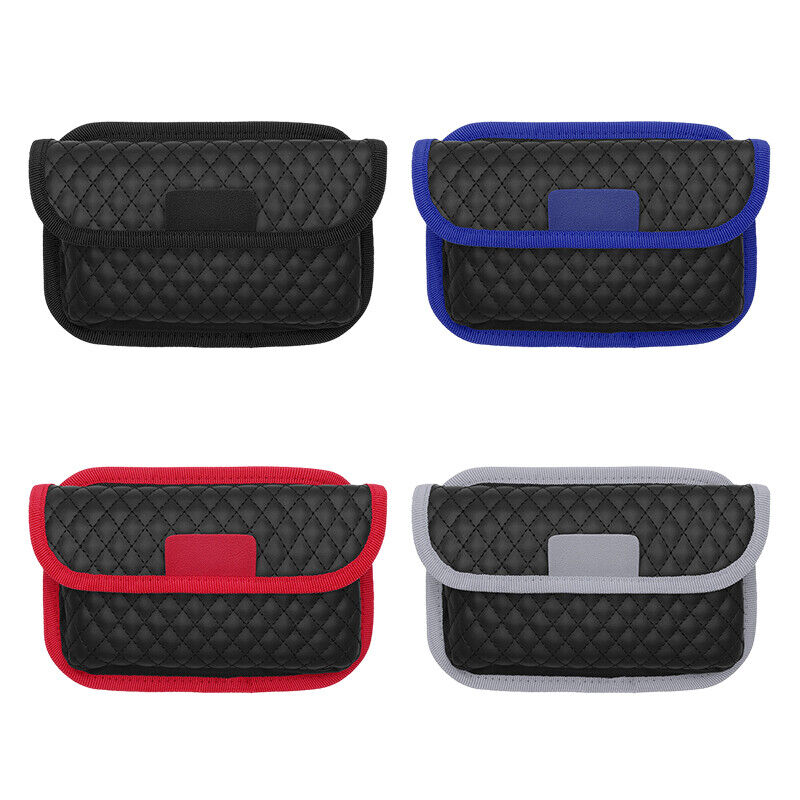 Car Storage Bag PU Leather Pocket Multi-use Seat Organizer Phone Pouch Bags