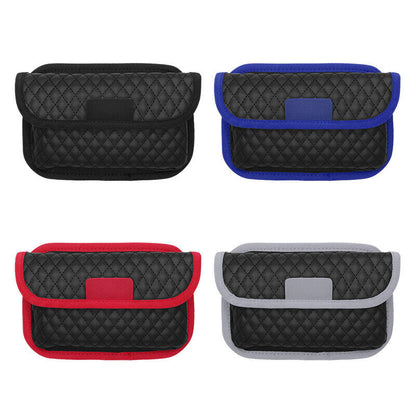 Car Storage Bag PU Leather Pocket Multi-use Seat Organizer Phone Pouch Bags