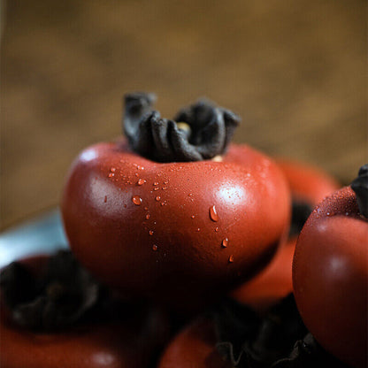 Yixing Handmade Purple Sand Tea Pet persimmon Ornaments Sculpture Accessories