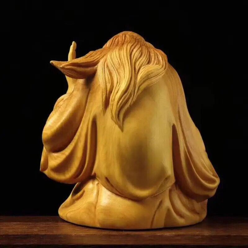 Boxwood Carvings Tea Pets,Zen Carving Crafts, Art Wood Statues,Sculptures Decor