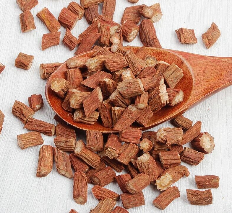 Chinese medicine herbal Red Sage Dan Shen Root (Salvia miltiorrhiza)