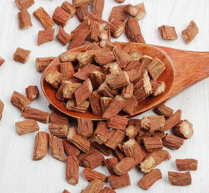 Chinese medicine herbal Red Sage Dan Shen Root (Salvia miltiorrhiza)