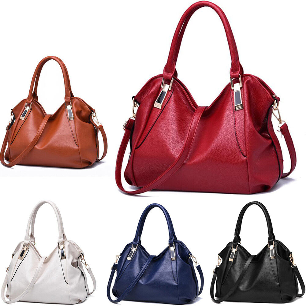 Women Faux Leather Handbags Shoulder Bag Purse Tote Messenger Satchel Crossbody