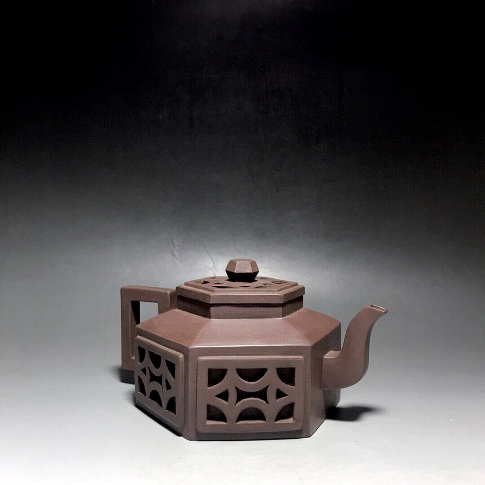 vintage chinese yixing purple clay teapot zisha ceremony teaware collection rare
