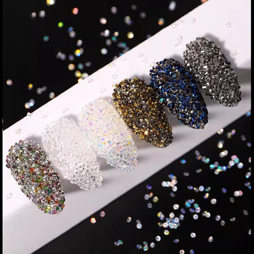 Nail Art Glitter Micro Crystal Pixie 3D Tiny Beads DIY Manicure Rhinestone Decor