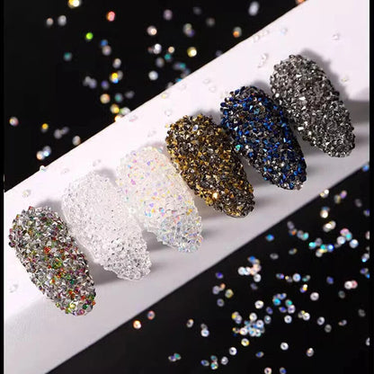 Nail Art Glitter Micro Crystal Pixie 3D Tiny Beads DIY Manicure Rhinestone Decor