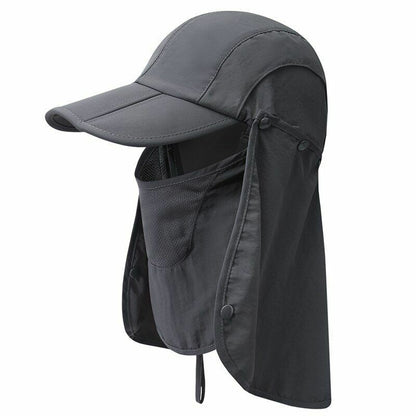 Outdoor Hat Face Neck Protection Camping Hiking Fishing Sunshade Summer Cap 60CM