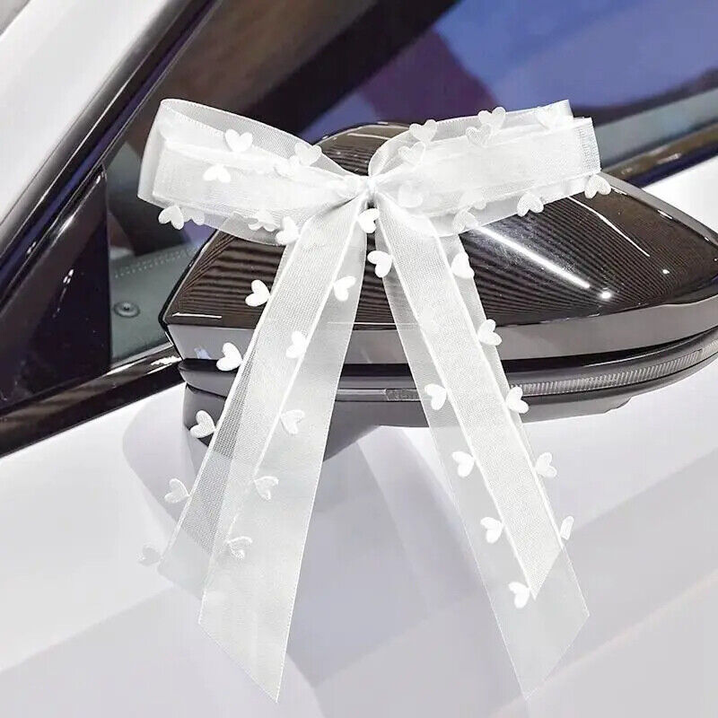 Wedding Bowknot Ribbon 20Pcs Cars Chairs Mini Bow Cloth Party Holiday Decoration