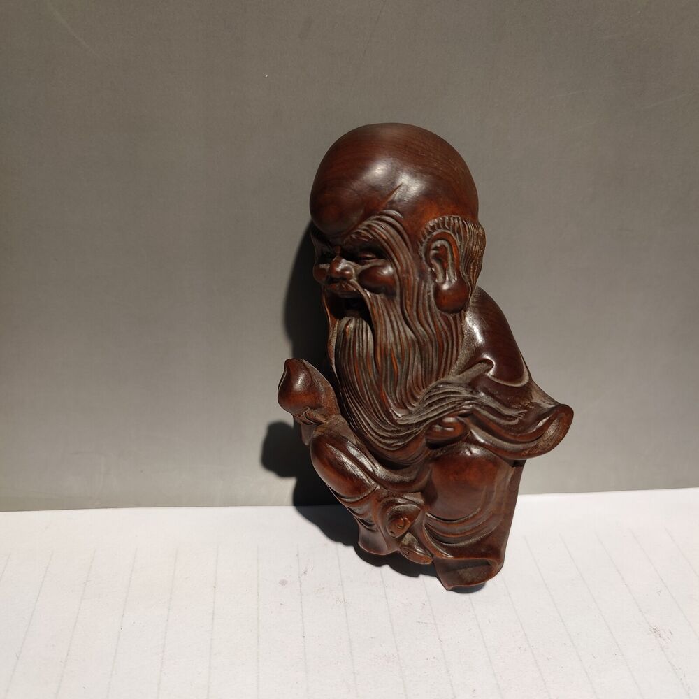 put edge buddha statue gift sculptures home decor wood wooden carved figure art