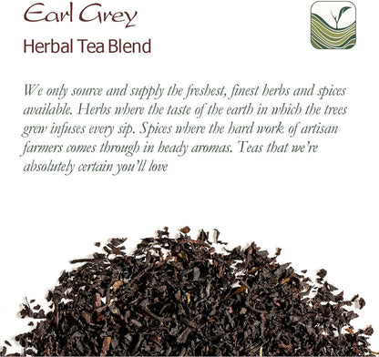 Earl Grey Bergamot Black Tea - Premium Breakfast Tea with Real Bergamot Oil 250g