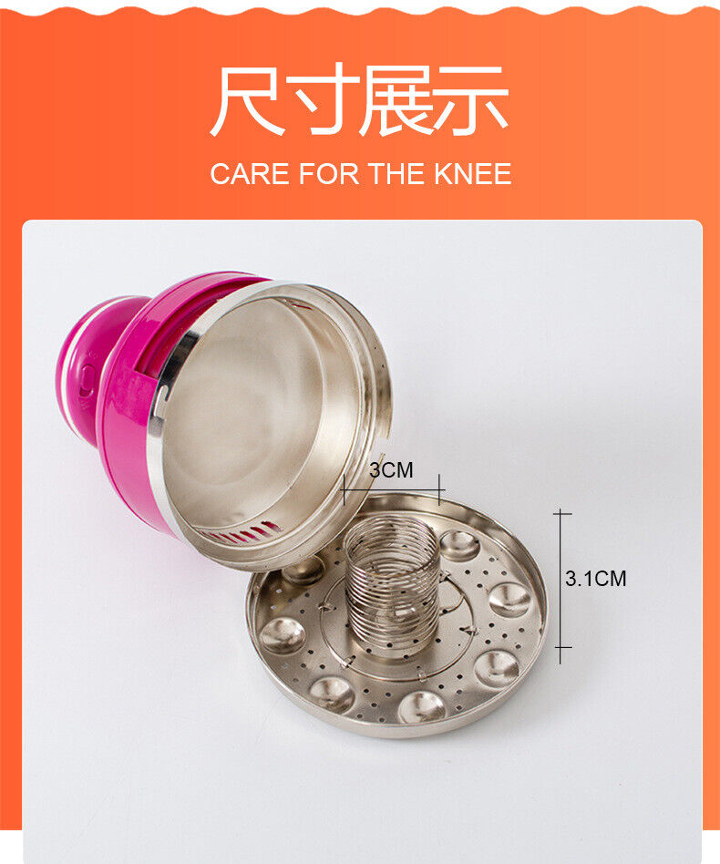 Electric Massage Moxibustion Box Portable Wormwood Roll Mugwort Moxa Tool 艾灸艾条艾草