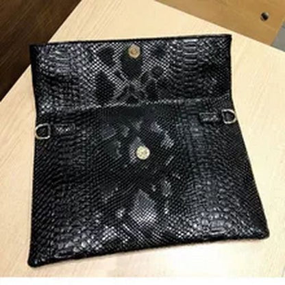 Snake Pattern Leather Crossbody Bag For Women Messenger Bag Shoulder Bag Handbag