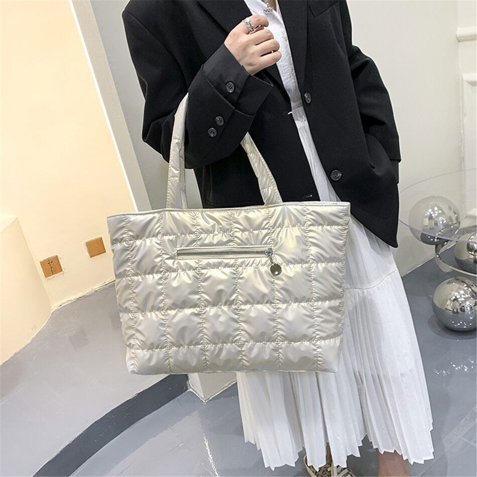 Fabric Women Bags Shoulder Bags Women Winter Travel Ladies Space Bag